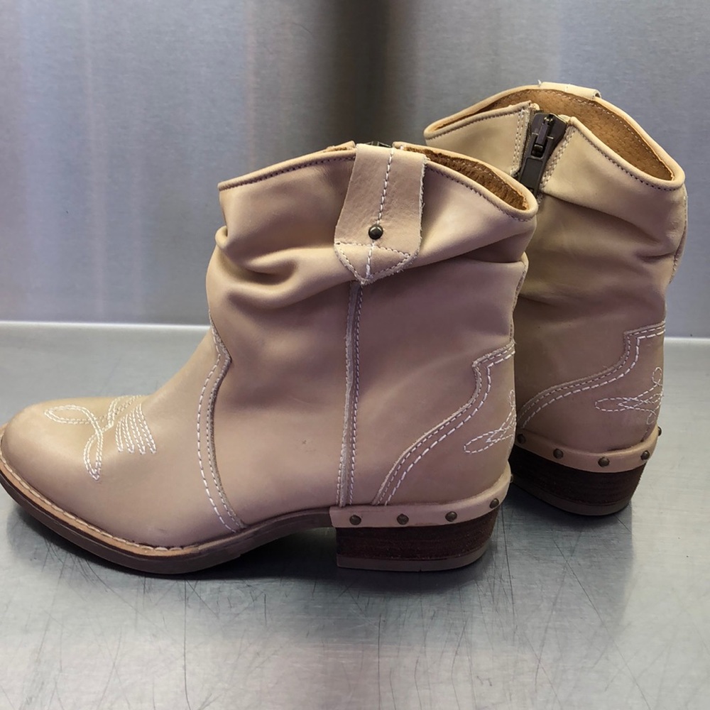 ETTA short leather boots from Sundance.